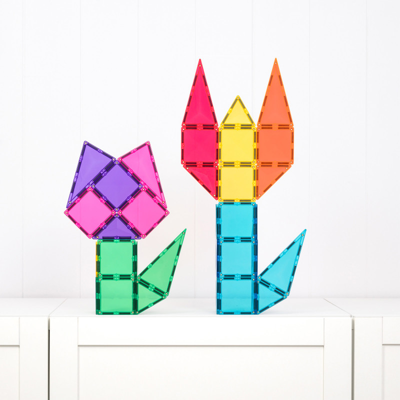 Set de construcție magnetică CONNETIX® Bright Starter Pack 56 piese