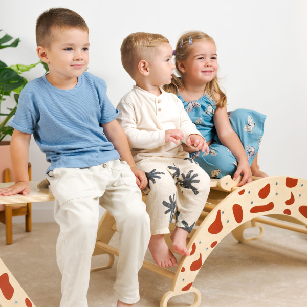 montessori, triunghiul pikler, turn de învățare