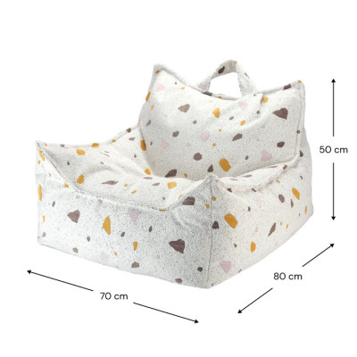 Fotoliu pentru copii sac de șezut Wigiwama® - Terrazzo Marble Beanbag Chair Fotoliu pentru copii sac de șezut Wigiwama® - Terrazzo Marble Beanbag Chair
