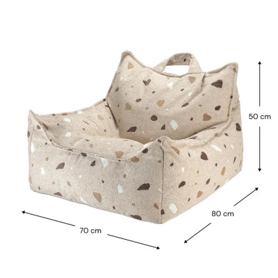 Fotoliu pentru copii sac de șezut Wigiwama® - Terrazzo Marble Beanbag Chair Fotoliu pentru copii sac de șezut Wigiwama® - Terrazzo Marble Beanbag Chair