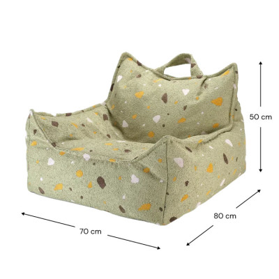 Fotoliu pentru copii sac de șezut Wigiwama® - Terrazzo Moss Beanbag Chair Fotoliu pentru copii sac de șezut Wigiwama® - Terrazzo Moss Beanbag Chair