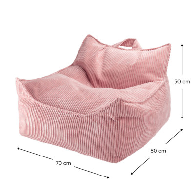 Fotoliu pentru copii sac de șezut Wigiwama® - Pink Mousse Beanbag Chair Fotoliu pentru copii sac de șezut Wigiwama® - Pink Mousse Beanbag Chair