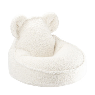 Fotoliu pentru copii sac de șezut Wigiwama® - Cream White Bear Beanbag