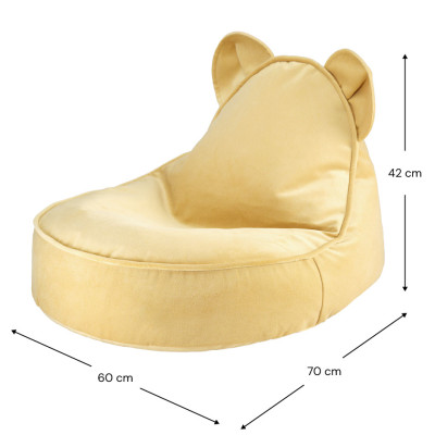 Fotoliu pentru copii sac de șezut Wigiwama® - Salted Caramel Bear Beanbag