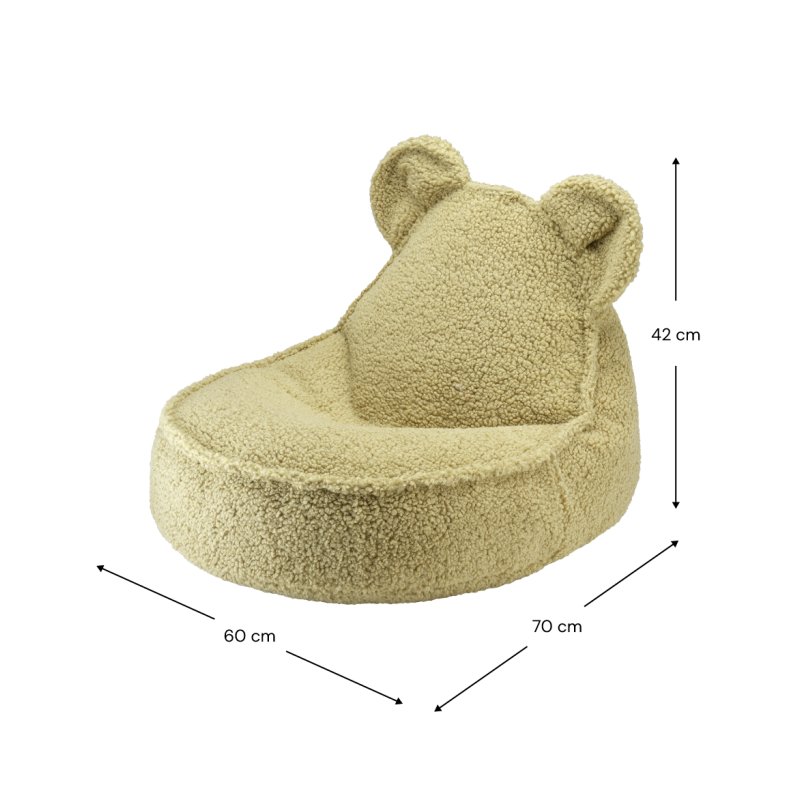 Fotoliu pentru copii sac de șezut Wigiwama® - Matcha Bear Beanbag Fotoliu pentru copii sac de șezut Wigiwama® - Matcha Bear Beanbag