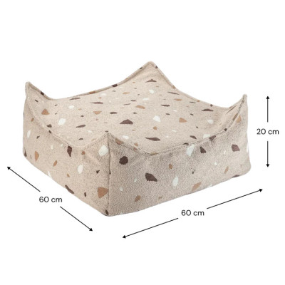 Otoman Wigiwama® - Terrazzo Sand Square Ottoman Otoman Wigiwama® - Terrazzo Sand Square Ottoman