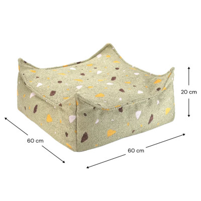 Otoman Wigiwama® - Terrazzo Moss Square Ottoman Otoman Wigiwama® - Terrazzo Moss Square Ottoman