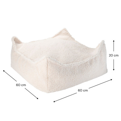 Otoman Wigiwama® - Cream White Square Otoman Wigiwama® - Cream White Square