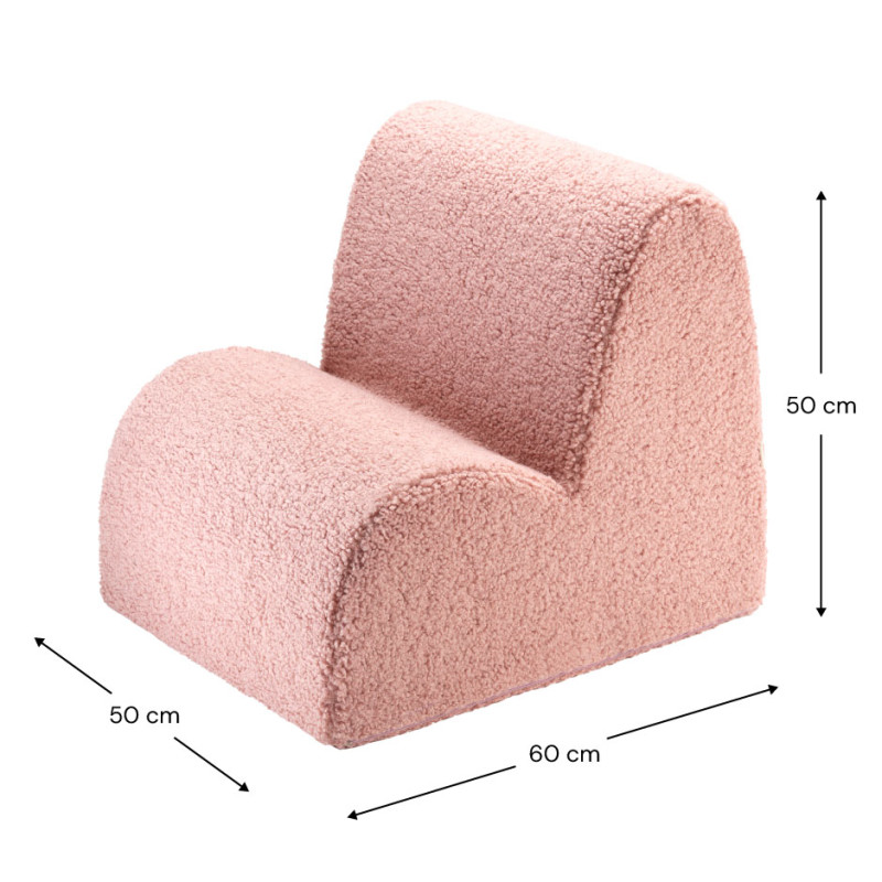 Fotoliu pentru copii Wigiwama® - Guava Pink Cloud Fotoliu pentru copii Wigiwama® - Guava Pink Cloud