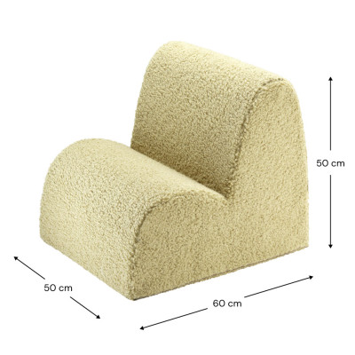 Fotoliu pentru copii Wigiwama® - Guava Matcha Cloud Fotoliu pentru copii Wigiwama® - Guava Matcha Cloud