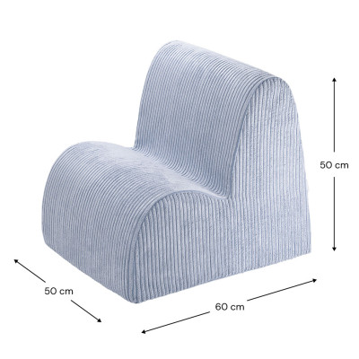 Fotoliu pentru copii Wigiwama® - Blueberry Blue Cloud Fotoliu pentru copii Wigiwama® - Blueberry Blue Cloud