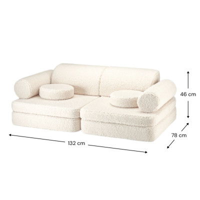 Canapea Wigiwama® Cream White Settee Canapea Wigiwama® Cream White Settee