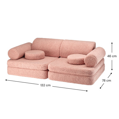 Canapea Wigiwama® Guava Pink Settee Canapea Wigiwama® Guava Pink Settee
