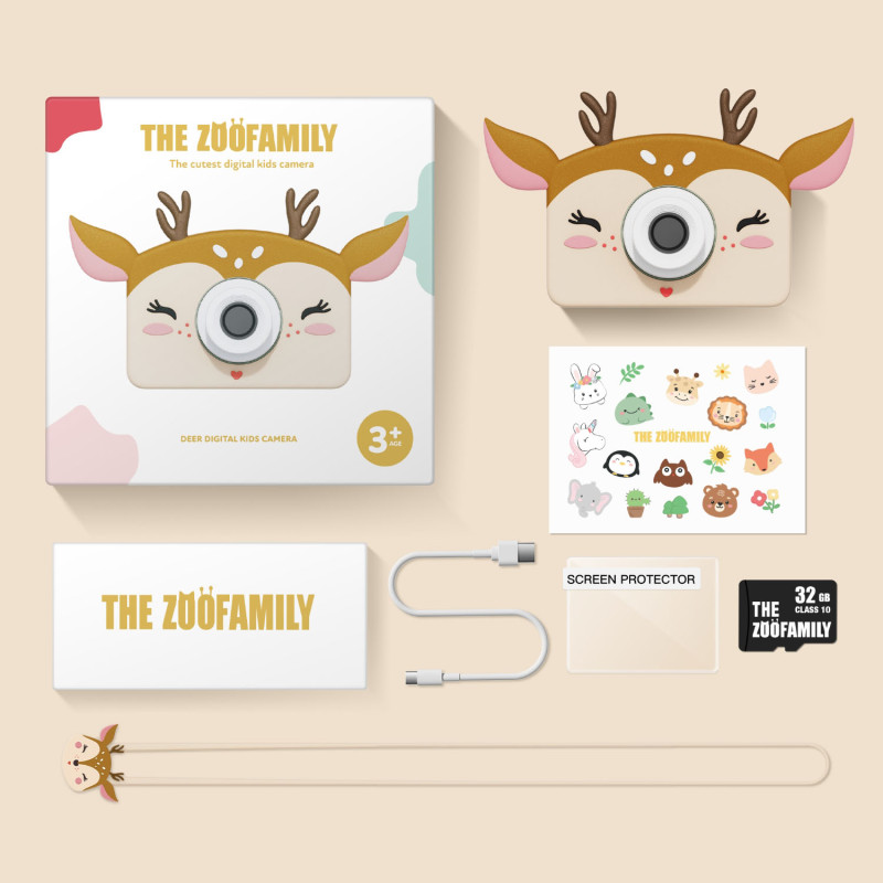 The Zoofamily aparat foto digital pentru copii Căprioară