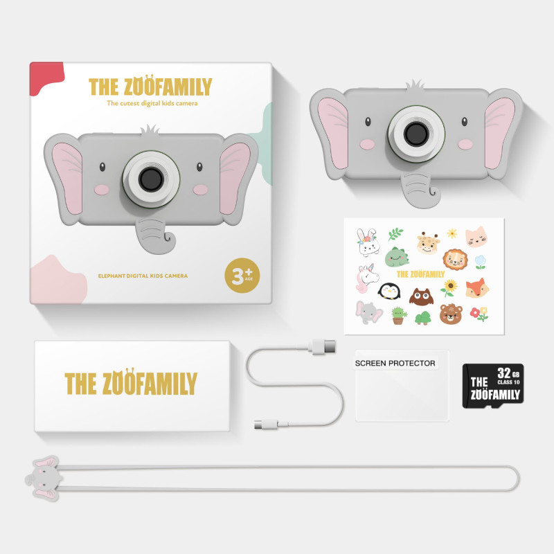 The Zoofamily aparat foto digital pentru copii elefant The Zoofamily aparat foto digital pentru copii elefant