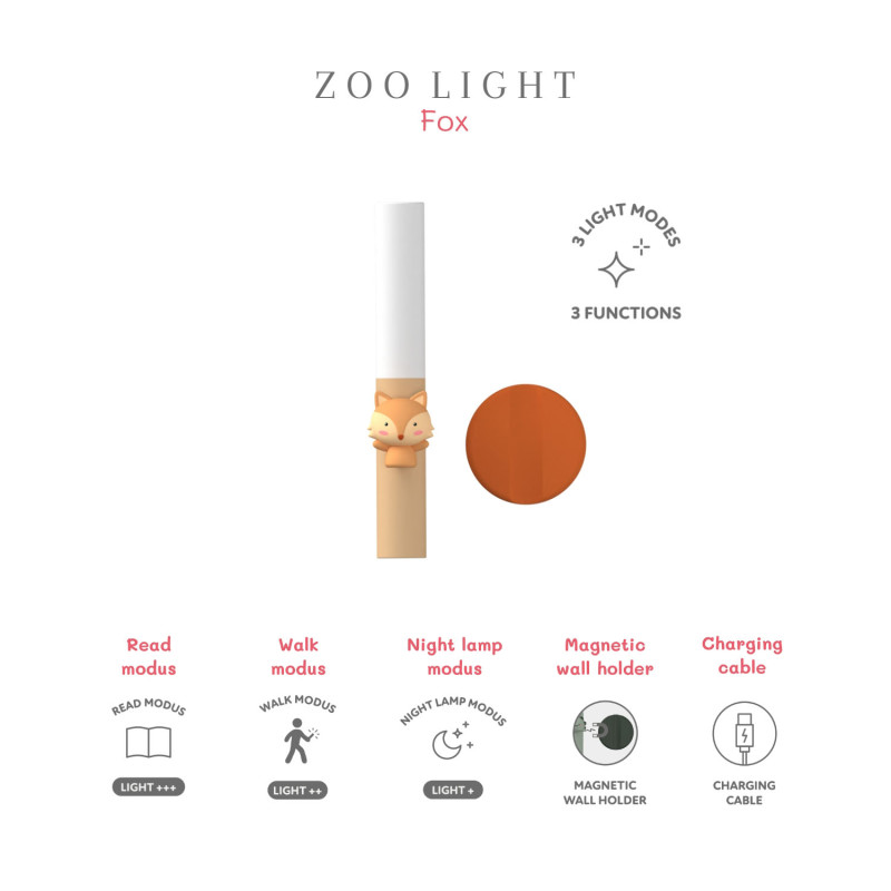 The Zoofamily lanternă pentru copii Vulpe The Zoofamily lanternă pentru copii Vulpe