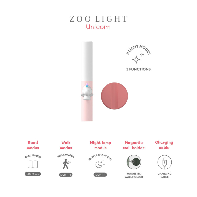 The Zoofamily lanternă pentru copii Unicorn The Zoofamily lanternă pentru copii Unicorn