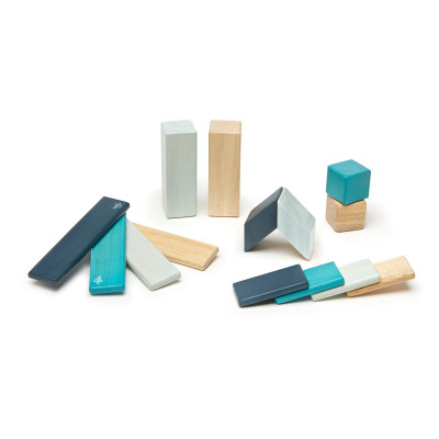 Set de construcție magnetică Tegu Blues 14 piese