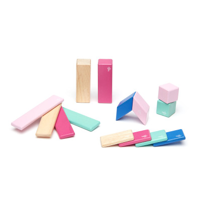 Set de construcție magnetică Tegu Blossom 14 piese