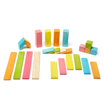 Set de construcție magnetică Tegu Tints 24piese