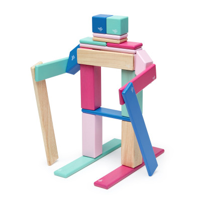 Set de construcție magnetică Tegu Blossom 24piese