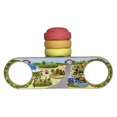 BaaVi bârnă de echilibru cu autocolant ZOO