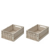 Set 2 cutii de depozitare M LIEWOOD Weston Sandy Set 2 cutii de depozitare M LIEWOOD Weston Sandy