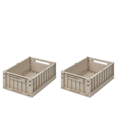 Set 2 cutii de depozitare M LIEWOOD Weston Sandy Set 2 cutii de depozitare M LIEWOOD Weston Sandy