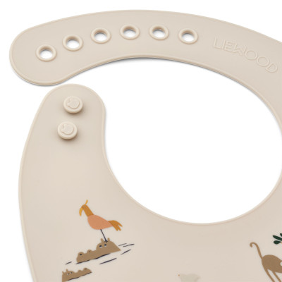 Bavete din silicon LIEWOOD Tilda All Together Sandy set 2 bucăți