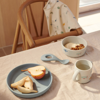 Set de masă din silicon LIEWOOD Vivi Aviator Ecru