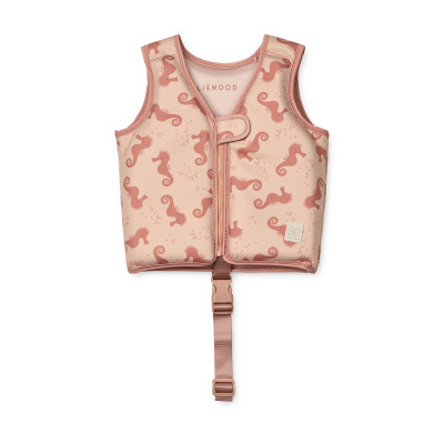 Vestă de înot LIEWOOD Dove Seahorse Apple Blossom