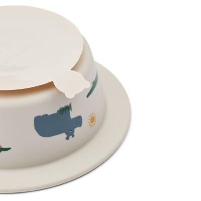 Boluri din silicon LIEWOOD cu ventuză Peony Safari Sandy Mix – 2 bucăți