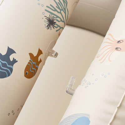 Piscină gonflabilă cu baldachin LIEWOOD Hadleia Sea Creature Sandy