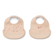 Bavete din silicon LIEWOOD Ember Mini Butterfly / Apple blossom set 2 bucăți