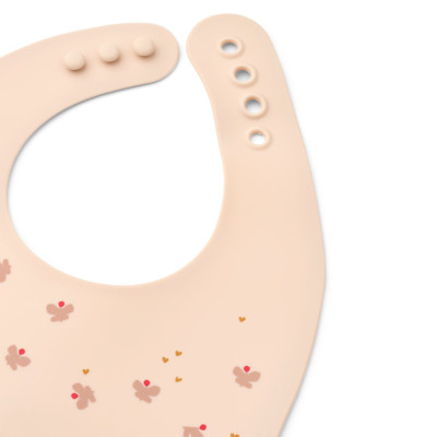Bavete din silicon LIEWOOD Ember Mini Butterfly / Apple blossom set 2 bucăți