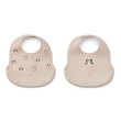 Bavete din silicon LIEWOOD Ember Panda / Sandy set 2 bucăți