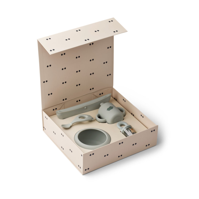 LIEWOOD set de masă pentru bebeluși Mileah Dove blue