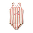 LIEWOOD Costum de baie Suna Coral Blush Creme De La Creme Stripe