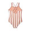 LIEWOOD Costum de baie Suna Coral Blush Creme De La Creme Stripe