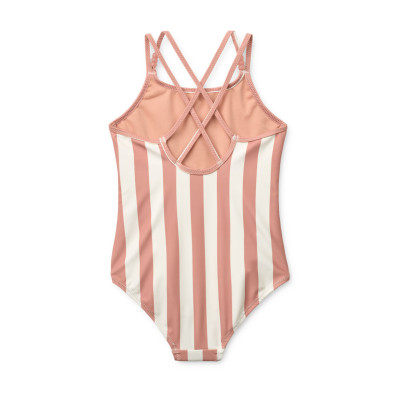 LIEWOOD Costum de baie Suna Coral Blush Creme De La Creme Stripe