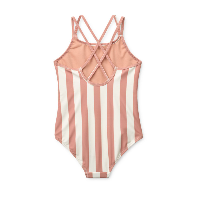 LIEWOOD Costum de baie Suna Coral Blush Creme De La Creme Stripe