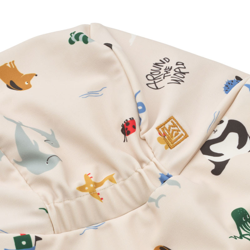 LIEWOOD Pălărie de înot cu protecție UV pentru copii Cecilia Around the world / Sandy