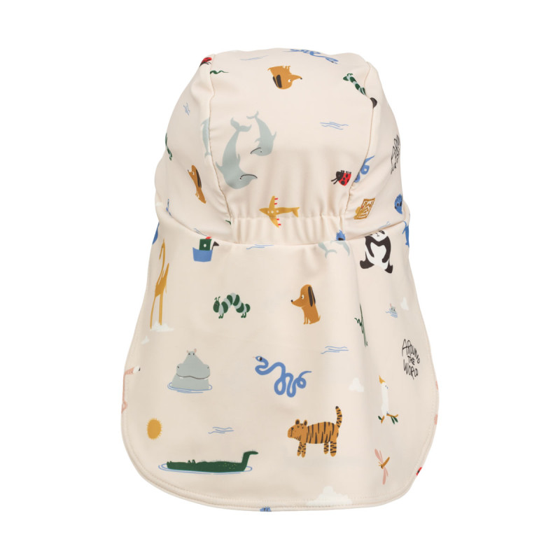 LIEWOOD Pălărie de înot cu protecție UV pentru copii Cecilia Around the world / Sandy