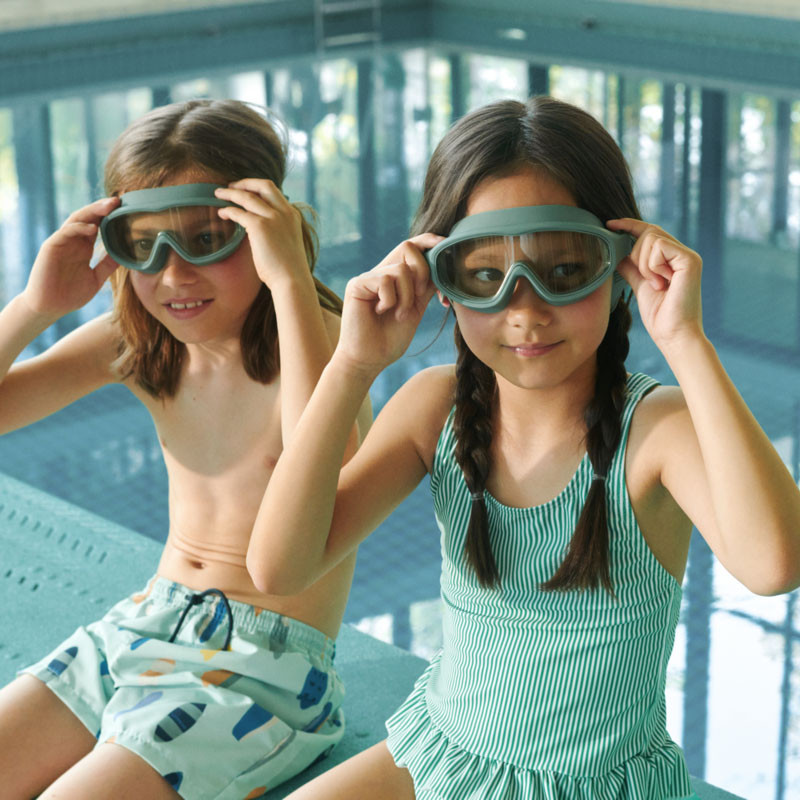 LIEWOOD Duke pantaloni de baie Boards / Light peppermint