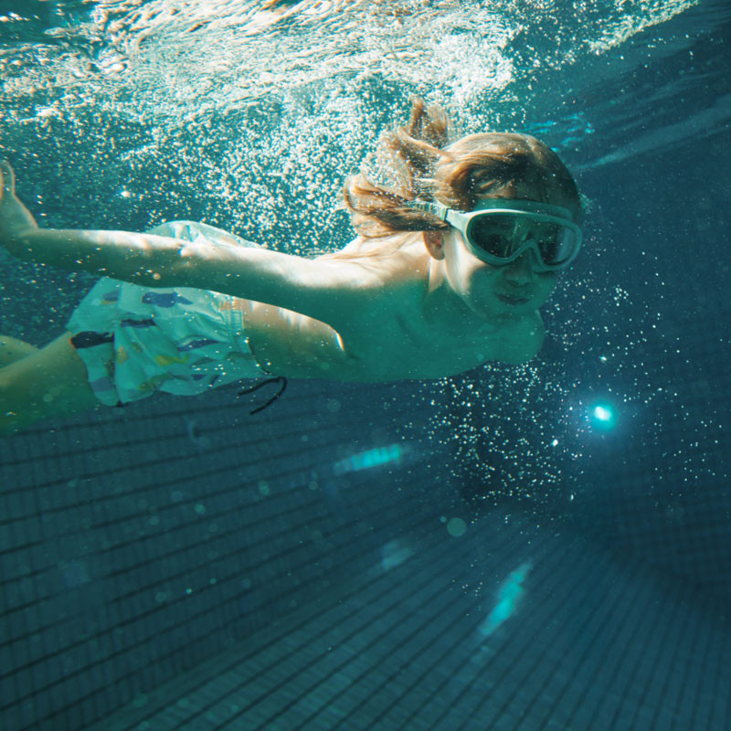 LIEWOOD Duke pantaloni de baie Boards / Light peppermint