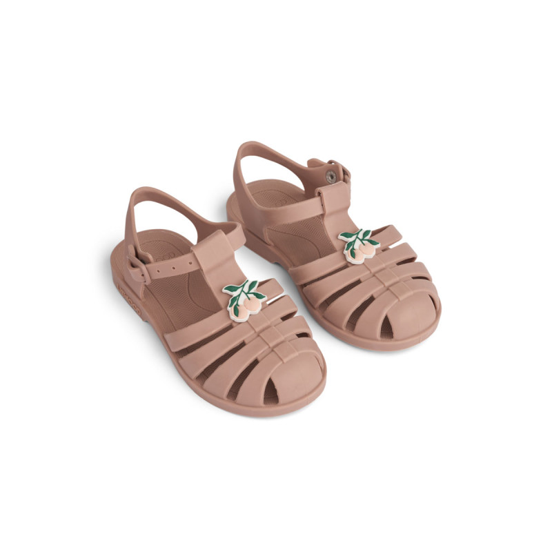 LIEWOOD sandale Bre Beach cu accesorii Peach / Dark rose