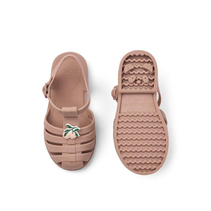 LIEWOOD sandale Bre Beach cu accesorii Peach / Dark rose