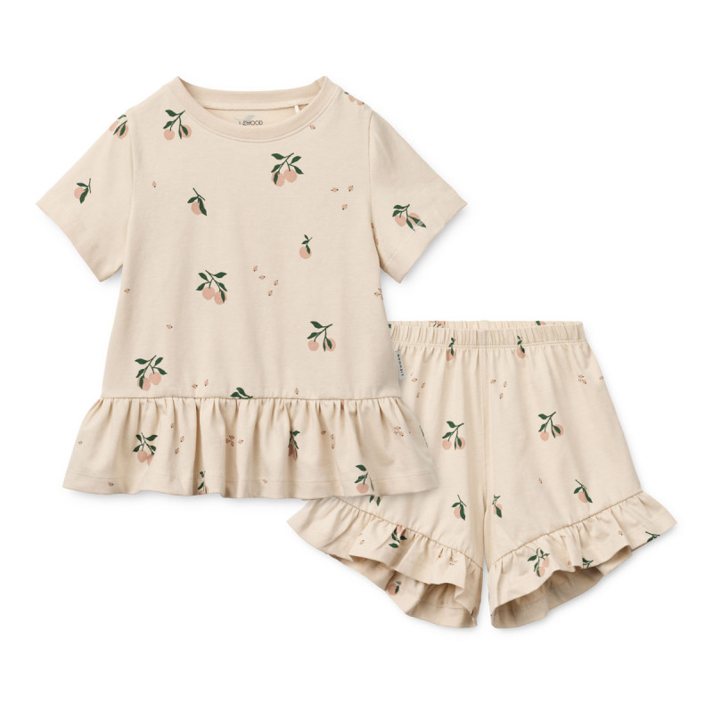 LIEWOOD set cu volane Ilford Peach mini / Sea shell