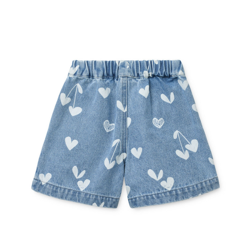 LIEWOOD pantaloni scurți denim Borrisa Weethearts / Light blue denim