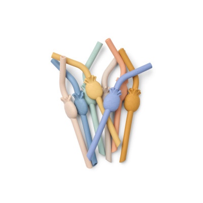 LIEWOOD paie din silicon Carlson Ananas set 8 bucăți